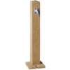Plastový záhradný stĺpik imitácia svetlé drevo (Vodovodné stĺpik)