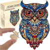 Kruzzel 24551 Drevené puzzle sova, 177 ks