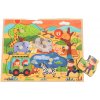 Mideer Divoké zvieratá vkladacie puzzle 9ks