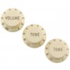 Fender Roadworn Strat Knobs WHT