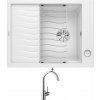 Blanco ELON 45 S biela + excentrické ovládanie + Blanco MIDA chróm 517742
