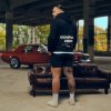 GymBeam Mikina so zipsom Zone Black XL