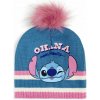 SunCity · Dievčenská zimná čiapka s brmbolcom Lilo a Stitch - motív Ohana 52