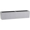 Samozavlažovací kvetináč Lechuza Balconera Stone 80 x 19 x 19 cm sivý