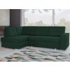 Rohová sedacia súprava Stilo, zelená látka, ľavý roh