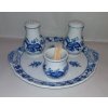 Cibulák - Stolná súprava - soľ, korenie, špáradlá + podstavec - Originálny cibuľový porcelán