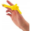 Lietajúce natahovacie kura – antistresová vystreľovacia hračka (prak) 10 cm
