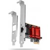 AXAGON PCEE-GIX, PCIe sieťová karta - 1x Gigabit Ethernet port (RJ-45), Intel i210AT, PXE, vr. LP PCEE-GIX