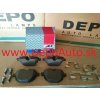 BMW X3 F25 2010- zadné brzdové platničky / A.B.S