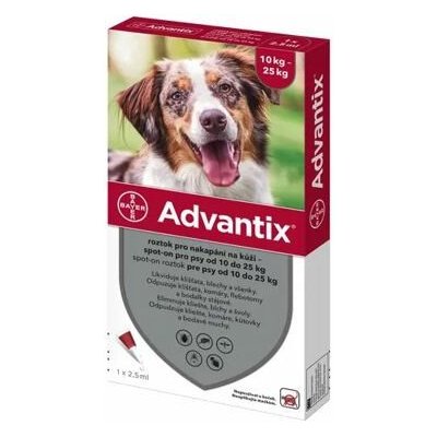 BAYER - Advantix - Spot on proti klíšťatům pro psy od 10 do 25 kg