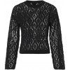 esmara® Dámsky dierkovaný pulóver čierna, L 44/46 (100387346)