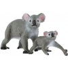 ZOOted Koala medvedíková 2 ks samica s mláďaťom plast 4-6 cm