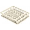 Odkvapkávač na riad plast 46 x 36,5 x 8 cm béžová KO-024001700bezo