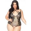 LEG AVENUE CROTHLESS TEDDY 1X-2X