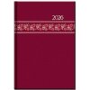 Diár 2026 FOLK, A5, týždenný, červený, 176 listov, 142 x 204mm