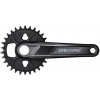 Stred Deore M6100 175mm 30z. 12-k. BOOST čierny dvojdielny bez ložísk