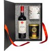 Dárčeková kazeta víno Chianti, káva Musetti, čaj Vánoce (White Christmas) Biela