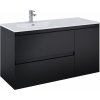 Elita Split skrinka 120x45.8x63.5 cm závesná kúpeľňová skrinka pod umývadlo čierna RE011206257160