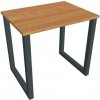 Hobis Pracovný stôl UNI O, 80x75,5x60 cm, jelša/čierna