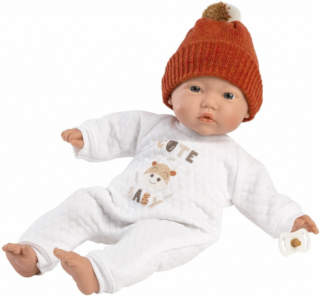 Llorens 63304 LITTLE BABY realistická bábätko s mäkkým látkovým telom 32 cm