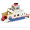 Viga vkladačka loď s autíčkami