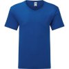 Fruit of the Loom Tričko Iconic 150 V-Neck T s výstřihem do V, krátký rukáv, pánský COT-16144245013 3XL Královská modrá