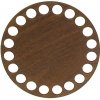 Pro Háčkování Dno na košík dekor ořech kruh Ø 10 cm