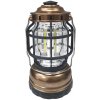 Baterie Centrum LED Stmievateľná prenosná kempingová lampa 3xLED/3W/3xAA IPX4 zlatá BC0545 + záruka 3 roky zadarmo + záruka 3 roky zadarmo
