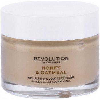 Revolution Skincare Honey & Oatmeal rozjasňujúca pleťová maska 50 ml