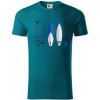 Paddleboard set - Tričko z organickej bavlny - XL ( Petrolejová )