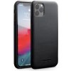 AppleMix Kryt QIALINO pre Apple iPhone 11 Pro Max - pravá koža - čierny