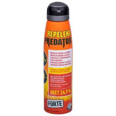 Predator repelent Forte Deet 24,9% repelentní spray odpuzuje komáry a klíšťata 150 ml