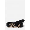 OPASOK KARL LAGERFELD K/SIGNATURE BELT BLACK/GOLD