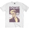 David Bowie Tričko Smoking Unisex White XL