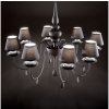 Ideal Lux Ideal Lux - Luster na reťazi BLANCHE 8xE14/40W/230V pr. 92 cm čierna ID111896 + záruka 3 roky zadarmo + záruka 3 roky zadarmo