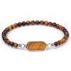 Silver Star Moonfire dámsky náramok, hnedý, Tiger Eye, 21 cm