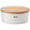 CONTINENTA chlebník 30x23x13,5cm keramický s drevennou doskou C3930