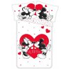 JERRY FABRICS Obliečky Mickey a Minnie Love and heart Bavlna, 140/200, 70/90 cm