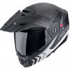 Moto přilba SCORPION ADX-2 LEWIS matná černo/stříbrná - Velikost XL