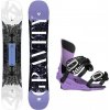 Gravity Trinity 24/25 dámský snowboard + Gravity Fenix levander vázání - 144 cm + M (EU 39,5-41,5)