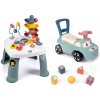 Set didaktický stolík Activity Table Little a odrážadlo Auto Smoby s úložným priestorom a opierkou