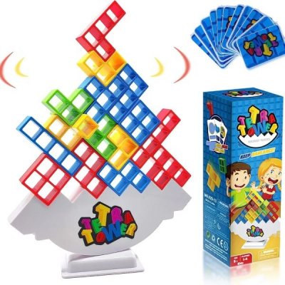 Shopdbest Prenosná Hra Tetris pre Rôzne Príležitosti: Pikniky, Párty, Kempovanie a Ďalšie, pre Deti aj Dospelých, 23×8×8 cm, 150 g