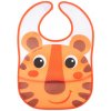 Canpol babies Podbradník s vreckom HELLO LITTLE - oranžový
