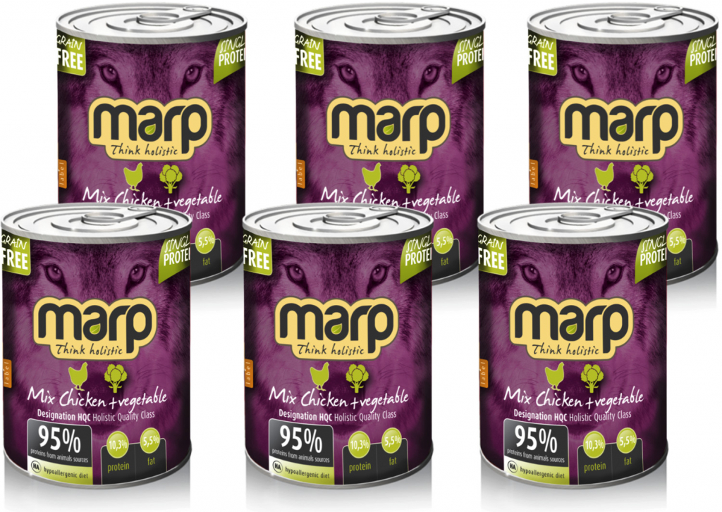 Marp holistic Marp Mix pre psy kura + zelenina 6 x 400 g