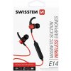 Bluetooth slúchadlá Swissten Active, červená 51105091