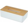 Wenko WENKO 25318100 - Kozmetický box ROTELLO 24x12,7 cm biela/hnedá WE0255 + záruka 3 roky zadarmo + záruka 3 roky zadarmo