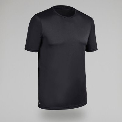 Olaian pánske tričko s ochranou proti UV Eco krátky rukáv čierne