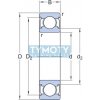 SKF W 61900-2Z nerezové guľkové ložisko