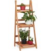 Drevený stojan na kvety Relaxdays, 107,5 x 41 x 40 cm