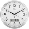 Mebus 19422 DCF nástenné hodiny 30 cm x 30 mm strieborná; 19422